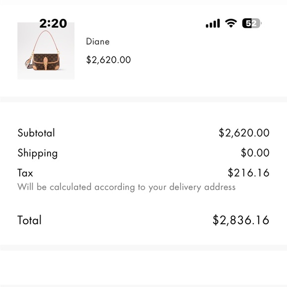 Louis Vuitton Monogram Diane - Picture 16 of 16